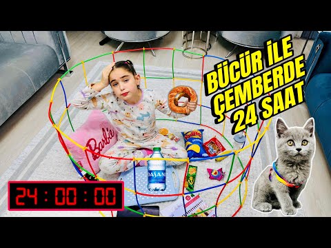 KEDİMİZ BÜCÜR İLE ÇEMBERDE 24 SAAT CHALLENGE !! ÇEMBERDEN SON ÇIKAN KAZANIR !!