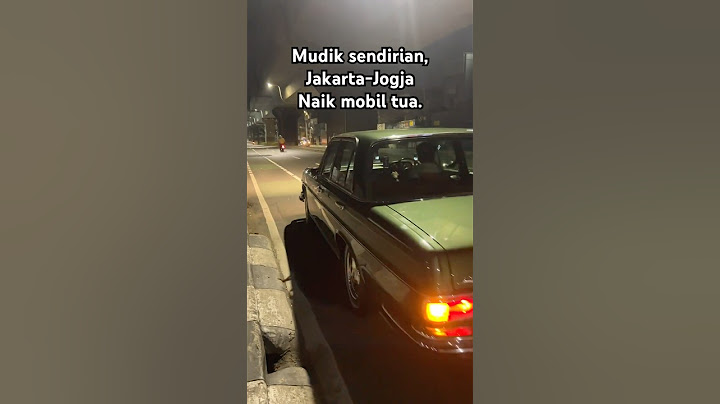 Lebaran is almost here, it's time to go home from the city, to return to the village. Ride a Merc...