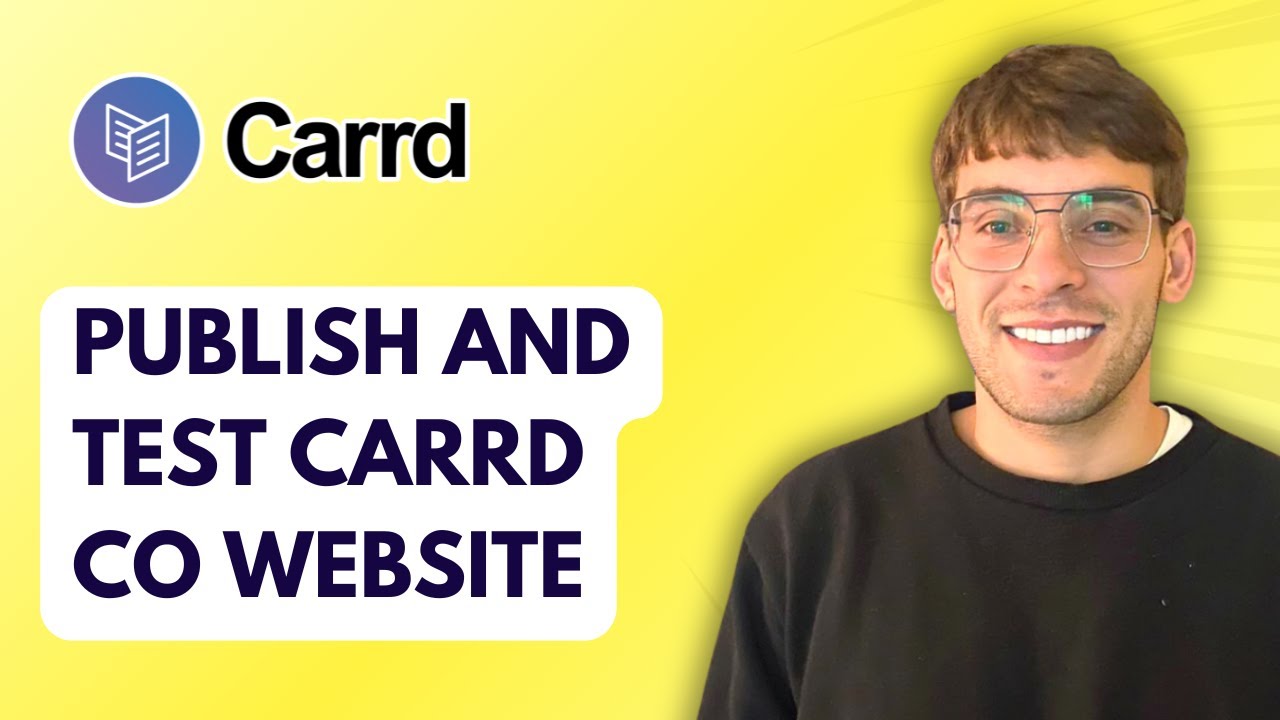 How to Publish and Test Your Carrd Co Website [2026 Full Guide] - YouTube