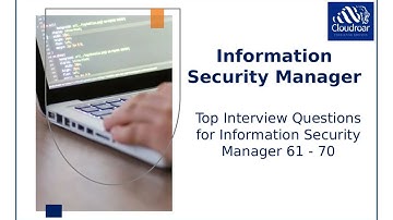 Top 10 Information Security Manager Interview Questions and Answers For 2025 | Part 87