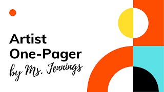 Artist One Pager Assignment