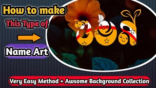Make stylish Name Art using mobile |मोबाइल से बनाये अपना नेम आर्ट |Very Easy |DIY Name Art|Trending screenshot 3
