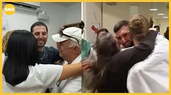 Emotional reunions after hostage and prisoner exchange