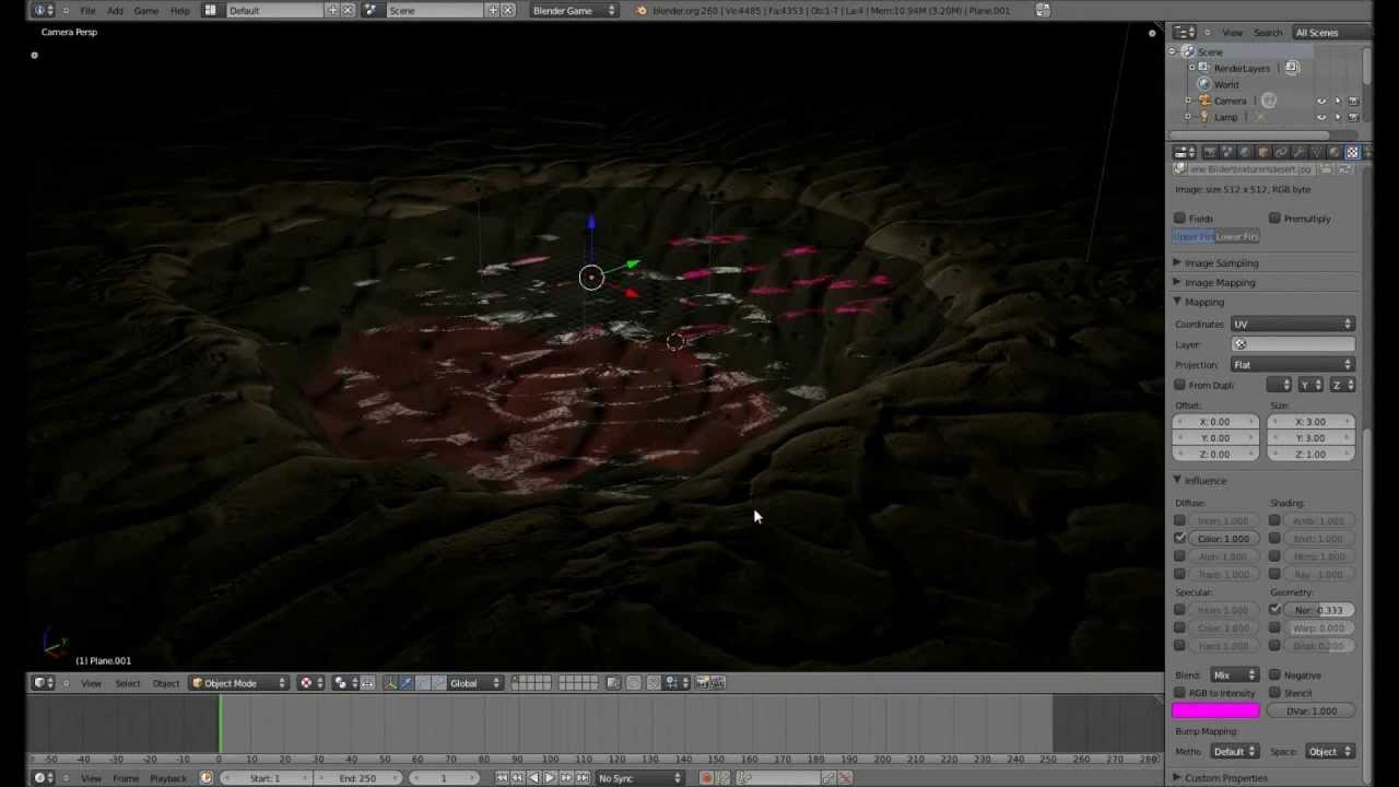 Wasser Normal Map Textur – Blender 3D Game Engine Tutorial