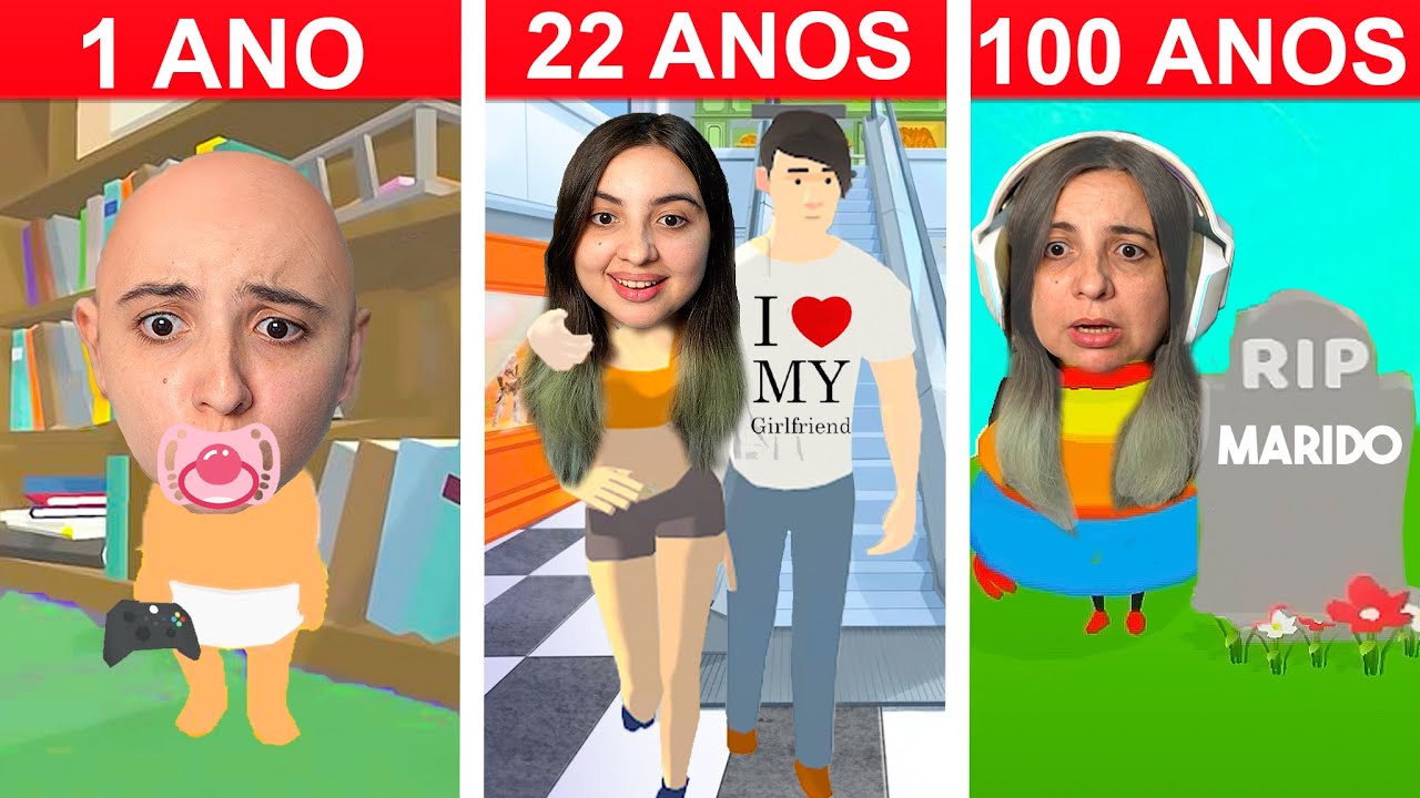 Tentei viver dos 0 aos 100 anos nesse jogo de simulador de vida mas fiz péssimas escolhas