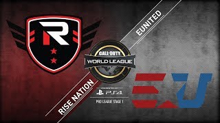 Rise Nation vs eUNITED | CWL Pro League Stage 1 Playoffs 2018 | Day 1