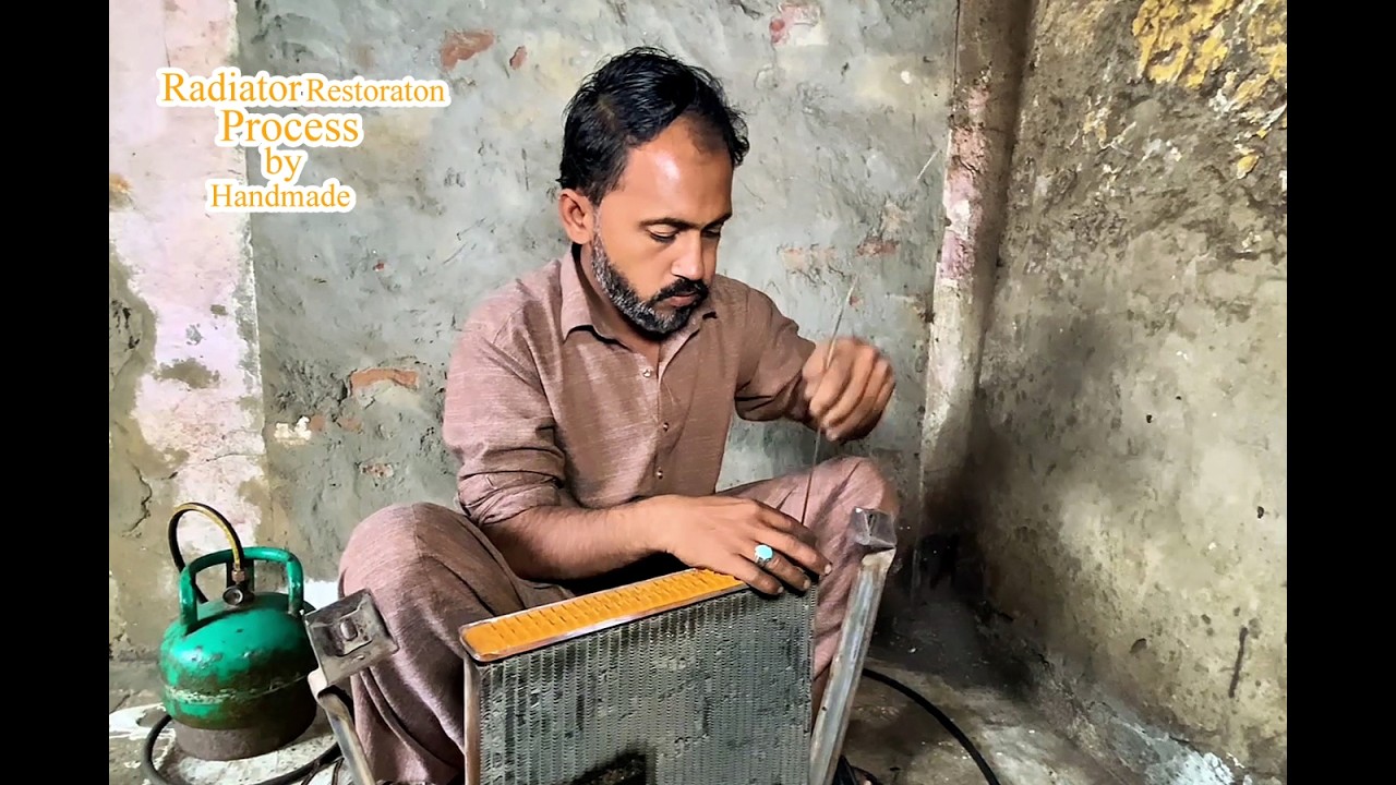 Radiator restoration process by handmade