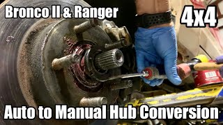 Mile Marker Manual Hub Conversion  ‘88 Ford Bronco II