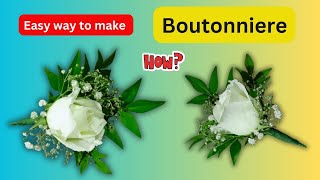 How to Make Stunning Boutonnieres with Fresh Flowers | Boutonniere Bliss: Fresh Flower DIY Tutorial