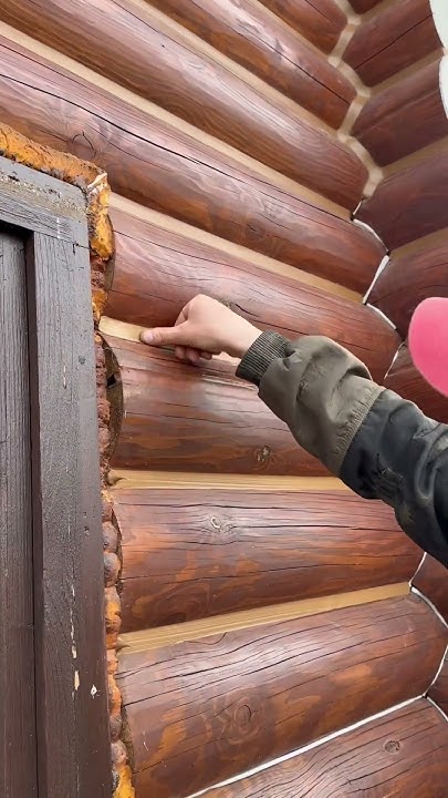 Теплый шов, технология нанесения герметика, утепление срубов деревянных ...