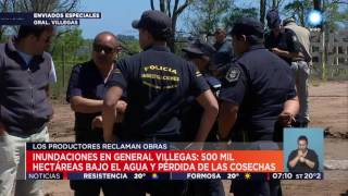 TV Pública Noticias - Inundaciones en General Villegas: 500 mil hectáreas bajo agua
