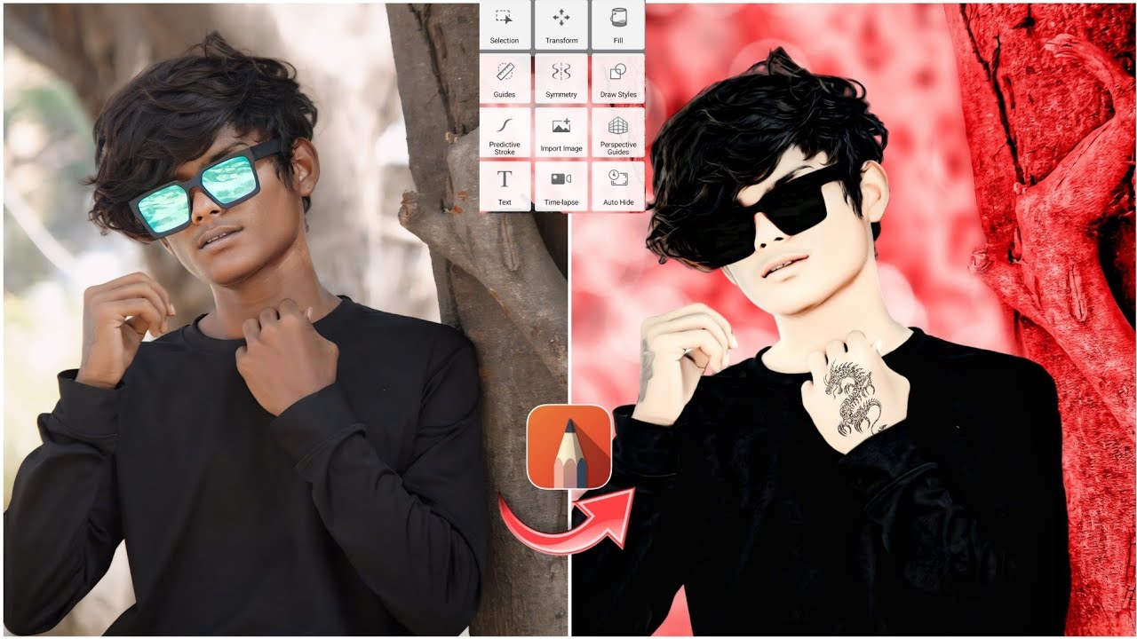 Autodesk Cb Editing || Autodesk Sketchbook Background Change || Autodesk Sketchbook Photo Editing