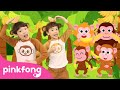 Monkey banana dance  baby monkey  dance along song  pinkfong kids songs