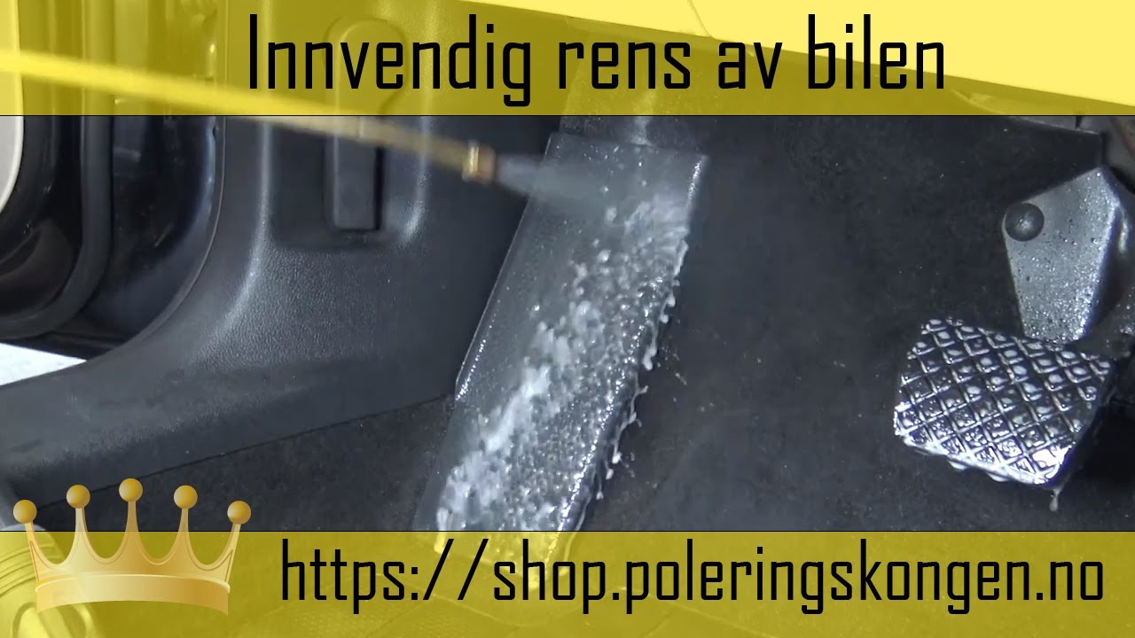 Innvendig rens av bilen