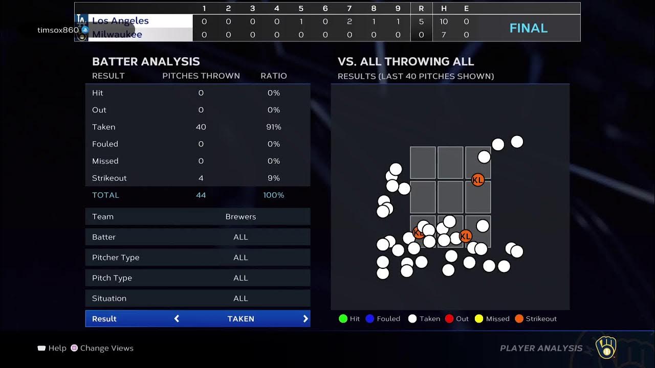 Drafted WS Dodgers at Brewers (Game 2 of 7) 05/12 YouTube