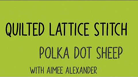Quilted Lattice Stitch ~ Knitting