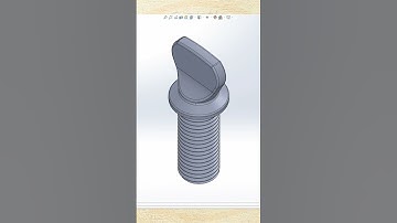 041 LOCK NUT #solidworks #assemblydesign #shorts #animation #catia #3dmodeling
