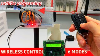 How to Use QIACHIP RX480E: Master 6 RF Remote Pairing Modes for 4 Channel Wireless Receiver Module