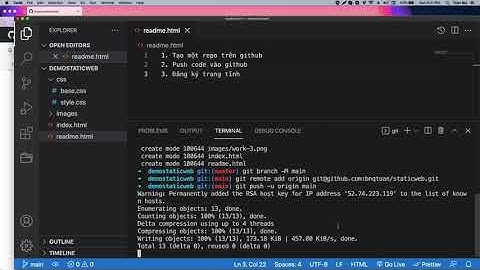 Hướng dẫn publish một trang web tĩnh dùng github pages