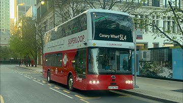 Full Route Visual | Route SL4 | Grove Park to Canary Wharf | BDE58 LV74TVV