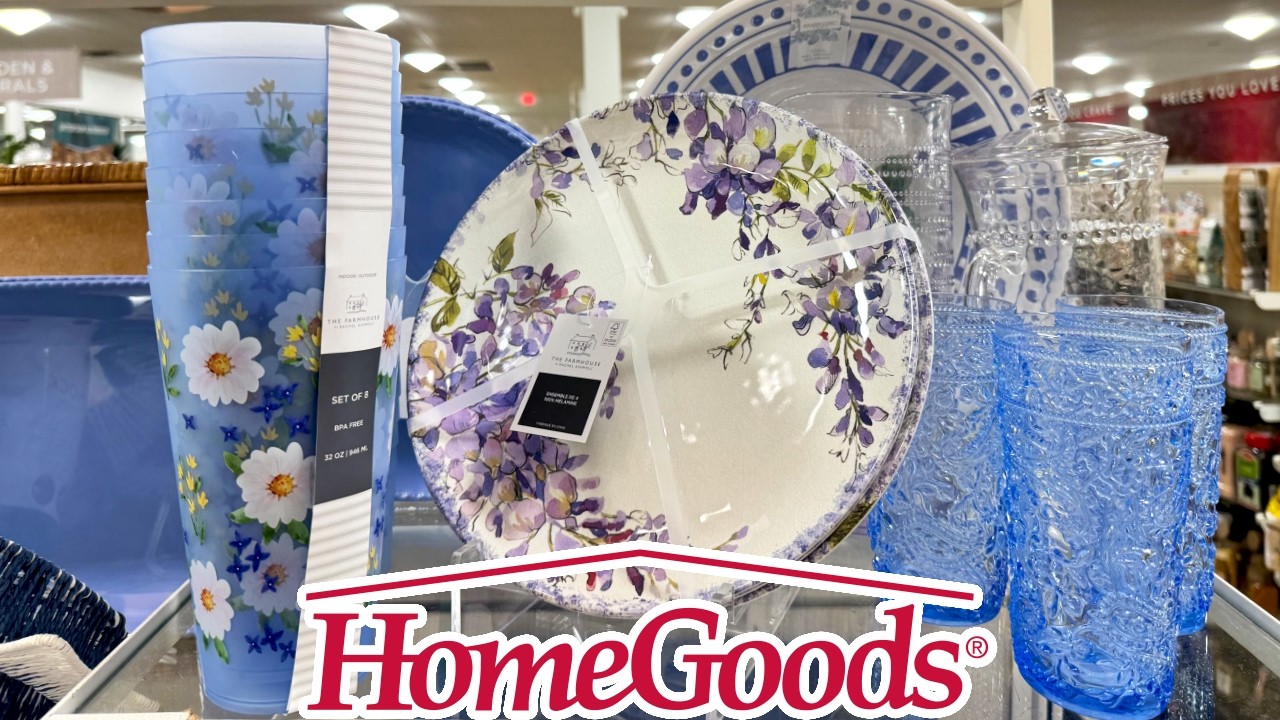 🪻 HOMEGOODS NEW SPRING 2026 HOME FINDS 💛 OUTDOOR TABLEWARE & BEDDING