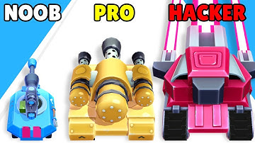 NOOB vs PRO vs HACKER in Merge Tank  Run