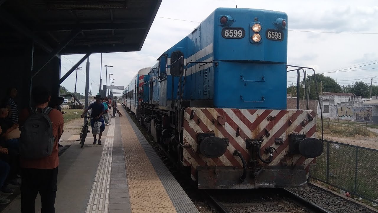 la vuelta con la GR-12w 6599 y el desenganche en Merlo ramal Merlo/Las Heras