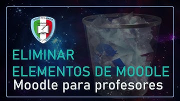 4. Eliminar elementos de moodle