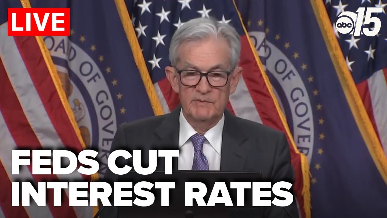 LIVE: Fed cuts interest rates for third time - YouTube