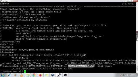 K (LINUX) Kdump configuration in Linux