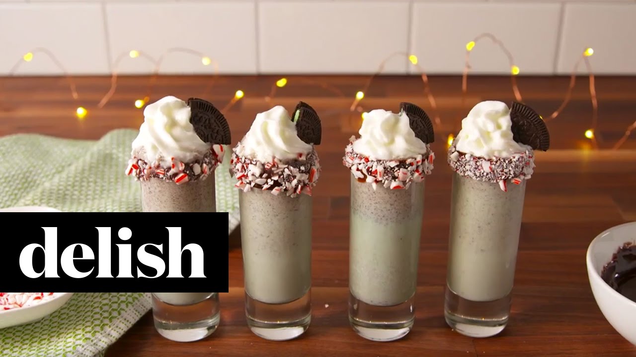 Holiday Milkshake Shooters Delish YouTube