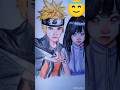 Naruto and Hinata pencil colour sketch #naruto #drawing #anime #narutoshippuden #pencilsketchings