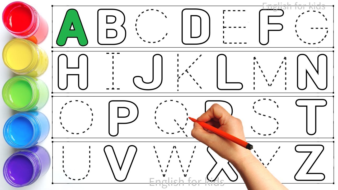 Алфавит, песенка про алфавит, от А до Я, детские стишки, сборник для письма по пунктирным линиям ...