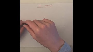 Draw an ellipse using the pin and string method