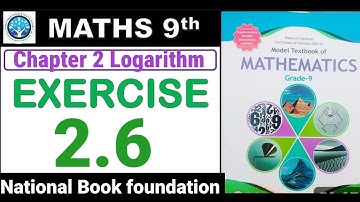class 9 maths chapter 2 exercise 2.6 | national book foundation class 9 maths