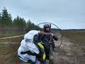 Students first flight with Paramotor Oripää Finland 11.15.19