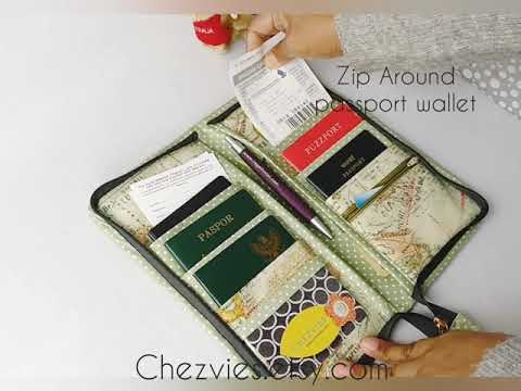 Product Review : Zip Around Family Passport Wallet - Handmade Passport Holder on Etsy