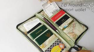 Product Review : Zip Around Family Passport Wallet - Handmade Passport Holder on Etsy