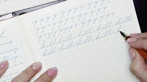 Part 1: Writing with Palmer Method cursive (uppercase and lowercase). No talking ASMR