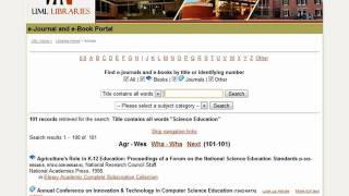 E-journal and e-Book Portal
