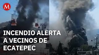Incendio Afecta Fábrica De Espumas En La Colonia Hank González, Ecatepec
