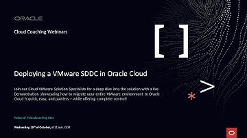 Deploying a VMware SDDC in Oracle Cloud