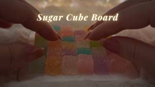 ASMR Sugar Cube Board🧊 Tapping and Scratching✨ (No talking,No mouth sounds)