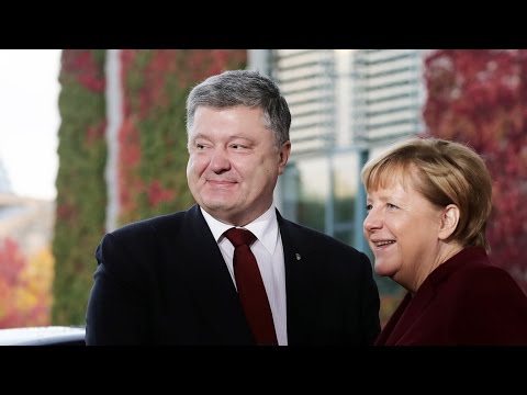 Переговоры Меркель и Порошенко. НОВОСТИ на 16:00 мск 30.01.2017
