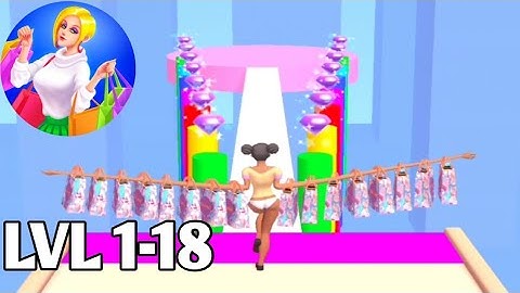 Dress Up Run | Level 1-18 Gameplay Walkthrough Part 1 (Android, iOS)