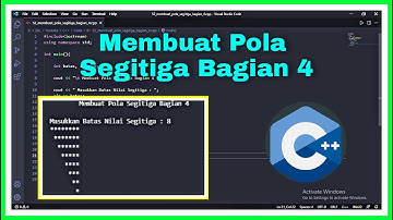 Membuat Pola Segitiga Siku siku dengan Bintang (Bagian 4) | C++