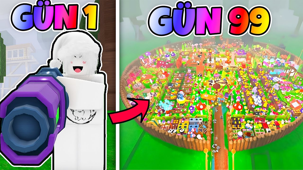 EN GÜÇLÜ SİLAHLA 99 GÜN HAYATTA KALDIM! | Roblox 99 Nights in the Forest