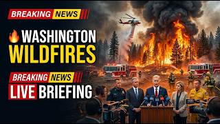 🔴LIVE | Joint Media Briefing on Wildfires and Containment Efforts in Washington State | AA114