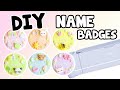 Diy pastel name pins  polymer clay and cricut tutorial