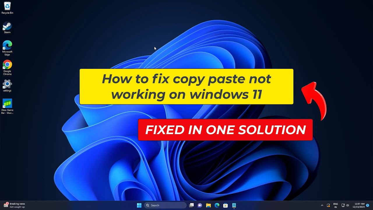 (FIXED) Copy Paste Not Working On Windows 11 | easy fix